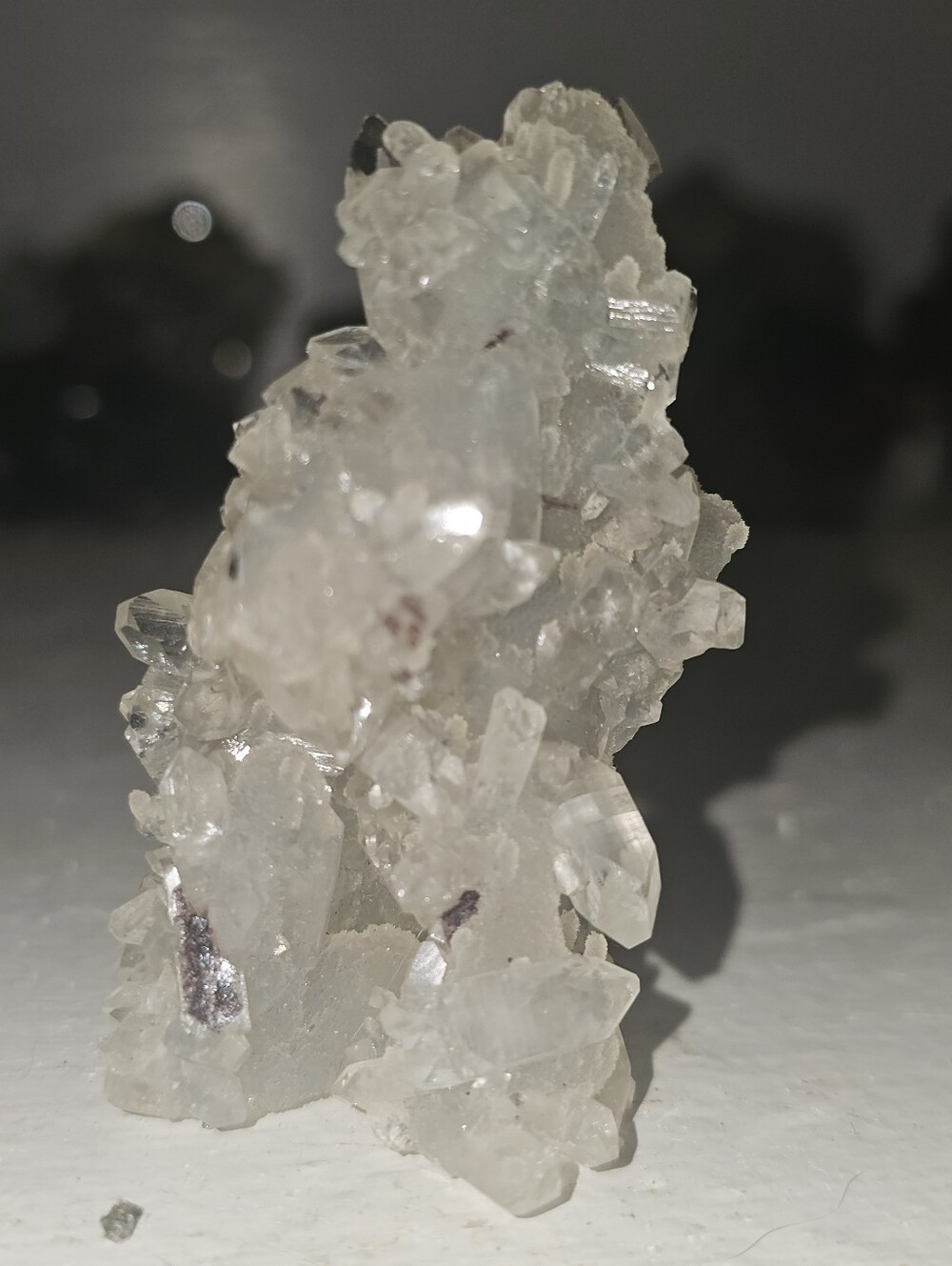 Apophylite On Chalcedony